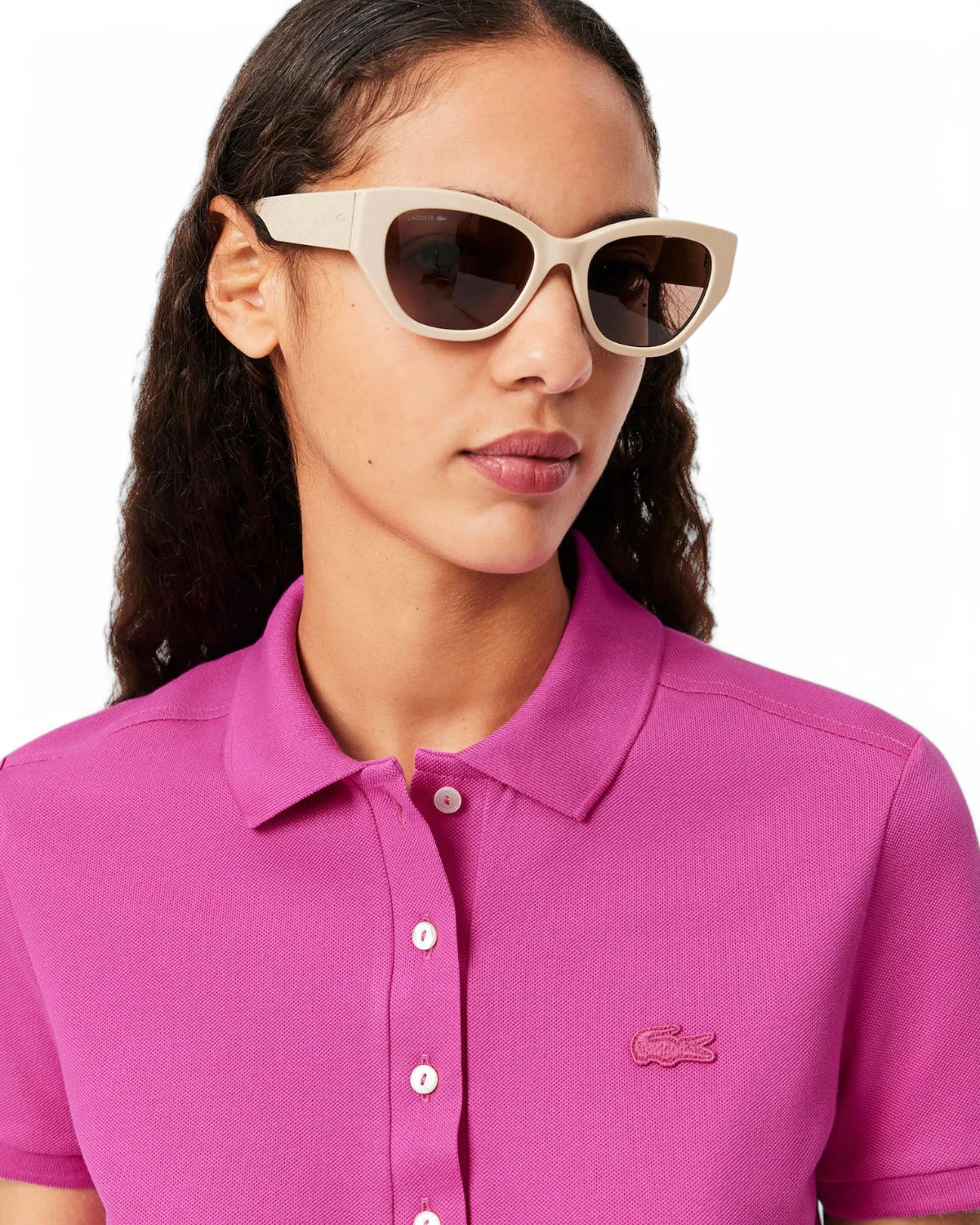 Polo da Donna Lacoste Slim Fit in Piqué di Cotone Stretch-LACOSTE-Polo-Vittorio Citro Boutique