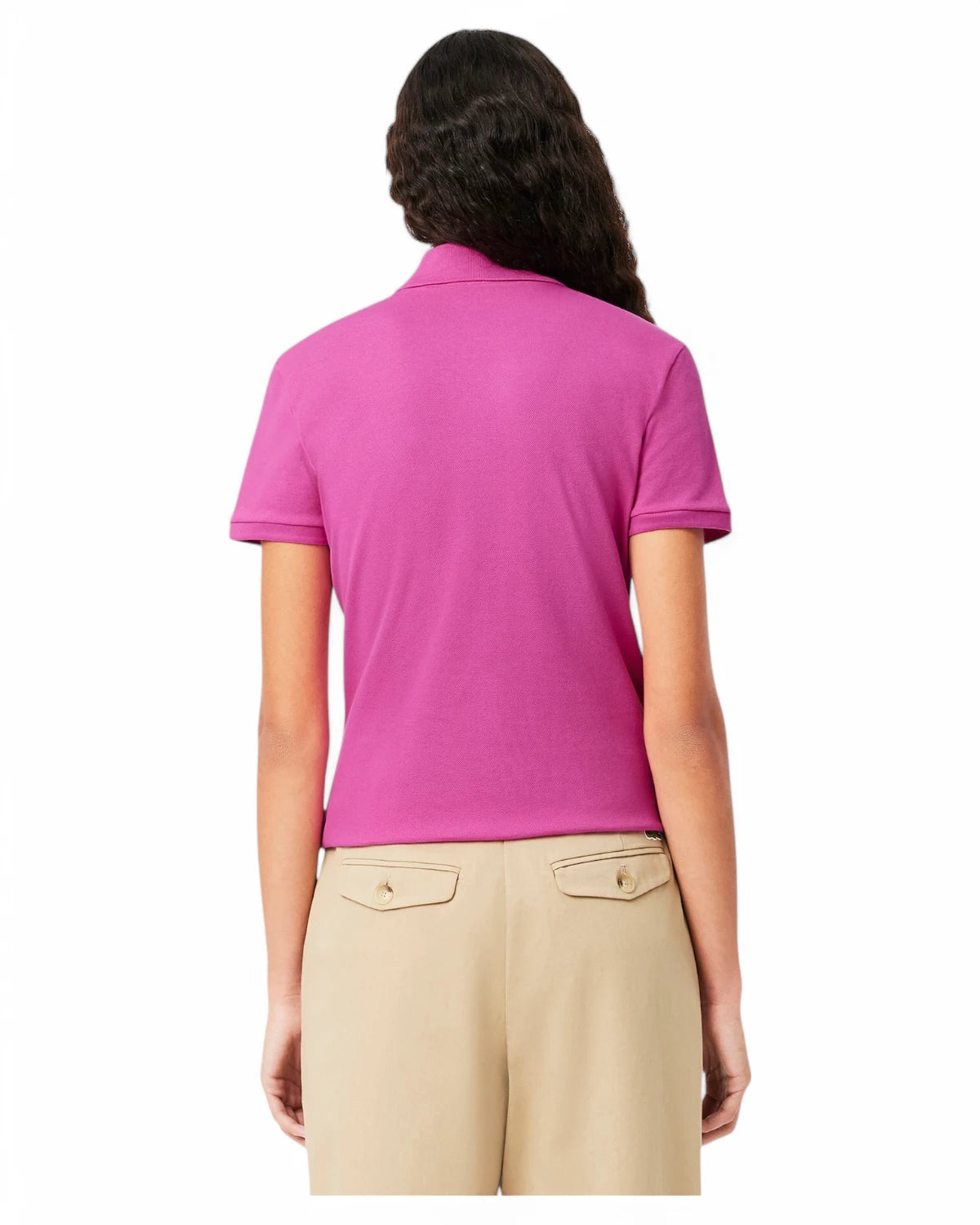 Polo da Donna Lacoste Slim Fit in Piqué di Cotone Stretch-LACOSTE-Polo-Vittorio Citro Boutique