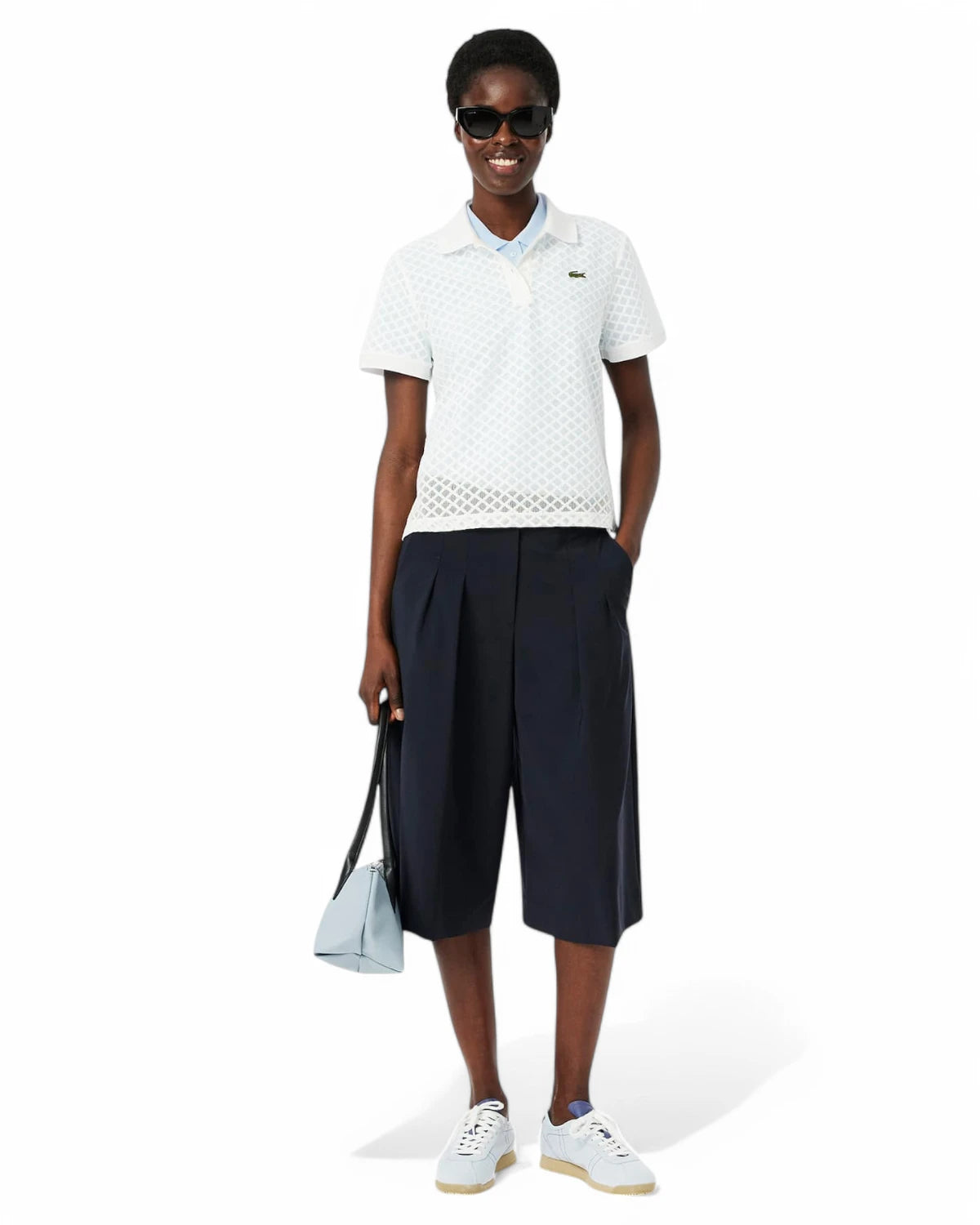 Polo da Donna Lacoste Slim Fit in Piqué di Cotone Stretch-LACOSTE-Polo-Vittorio Citro Boutique