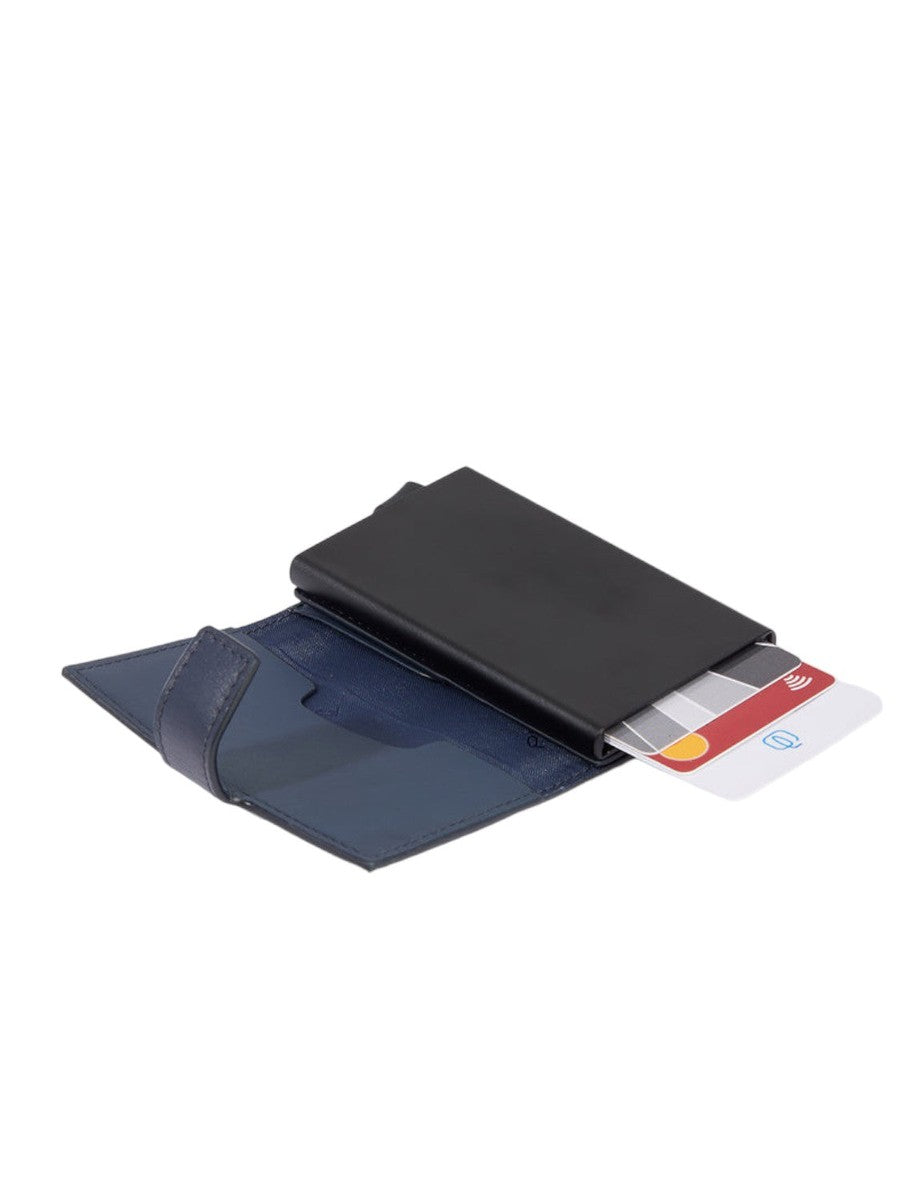 Portacarte di credito in metallo-Piquadro-Portafogli-Vittorio Citro Boutique