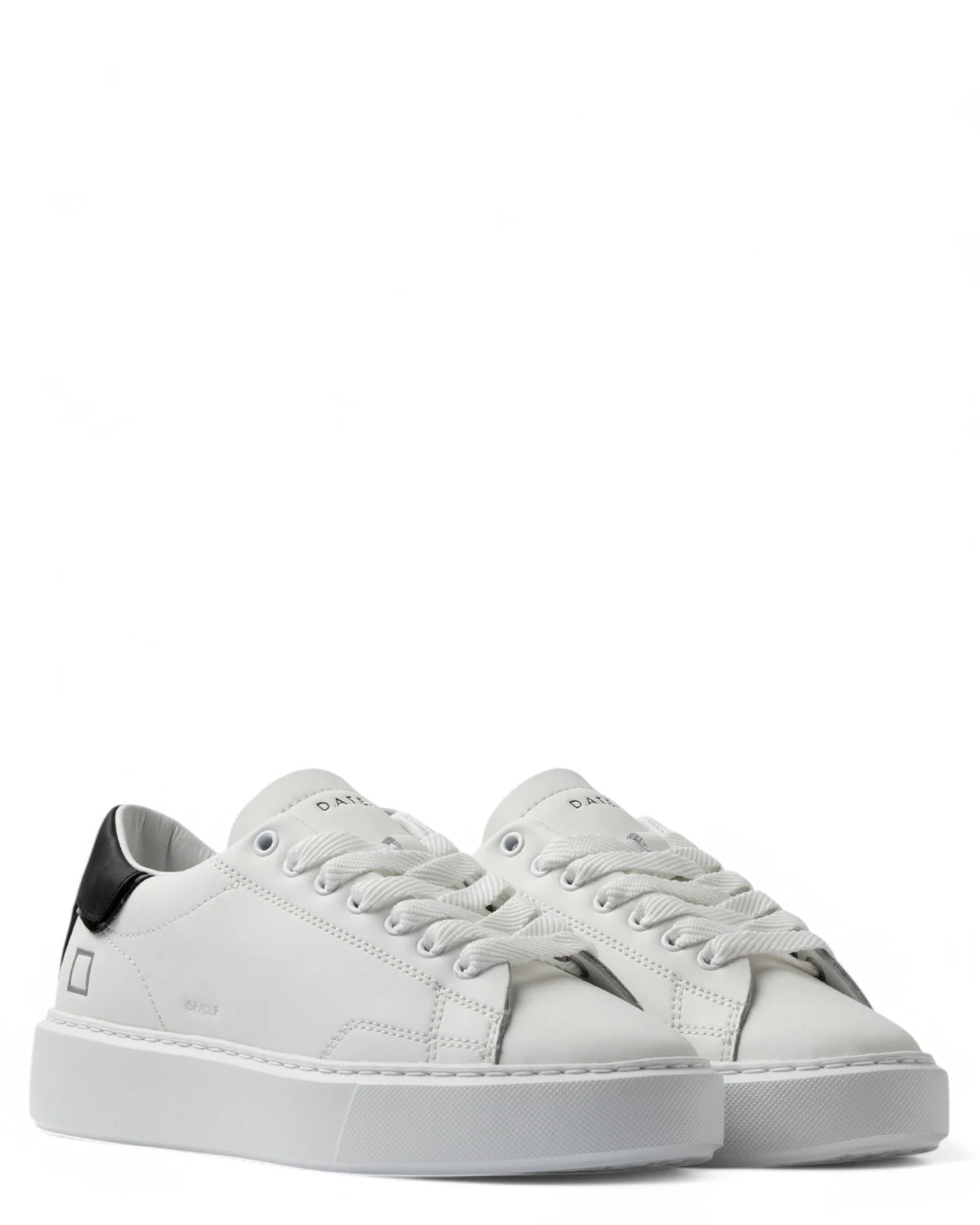 Sneakers D.A.T.E. Sfera Calf White-Black-D.A.T.E.-Sneakers-Vittorio Citro Boutique