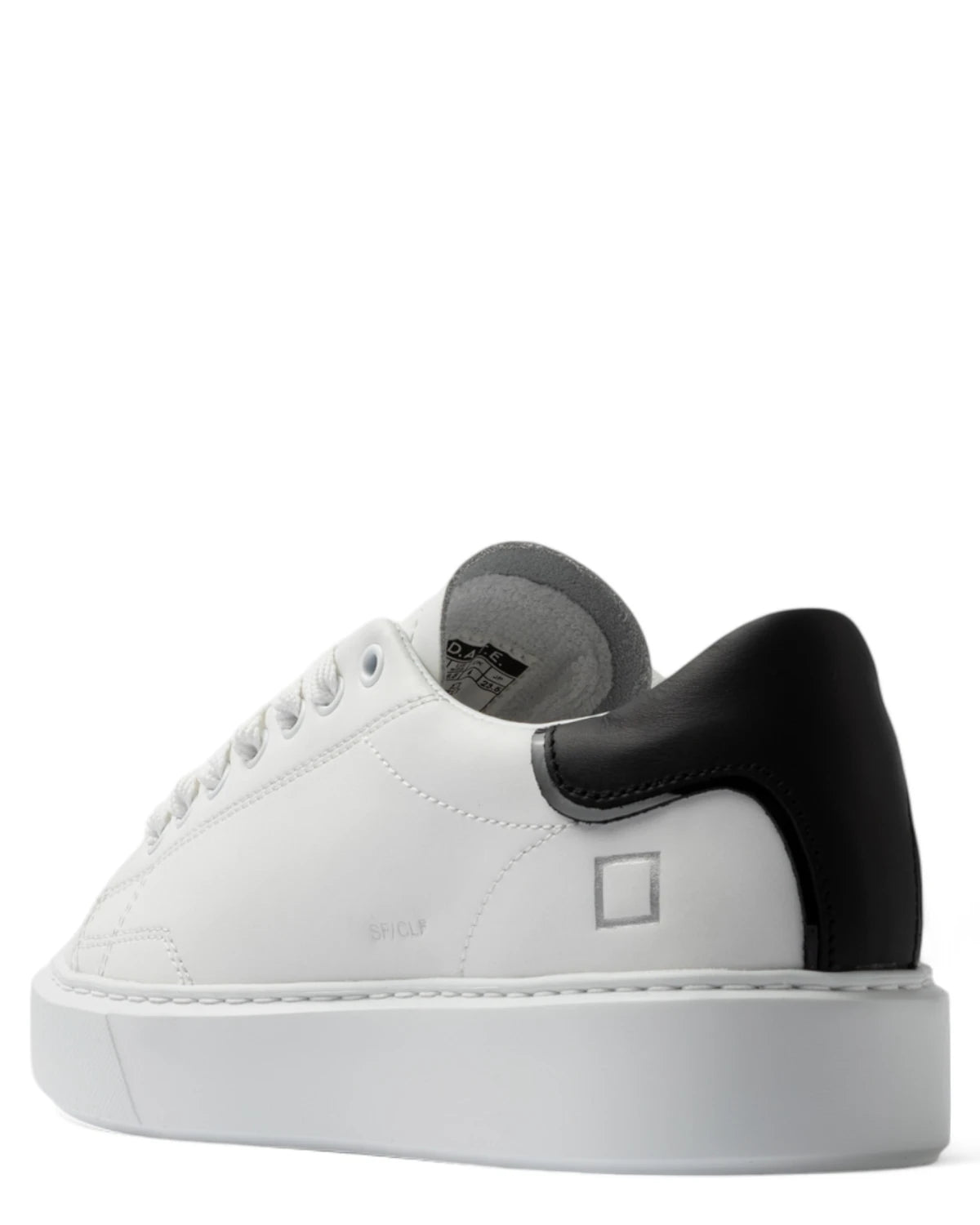 Sneakers D.A.T.E. Sfera Calf White-Black-D.A.T.E.-Sneakers-Vittorio Citro Boutique