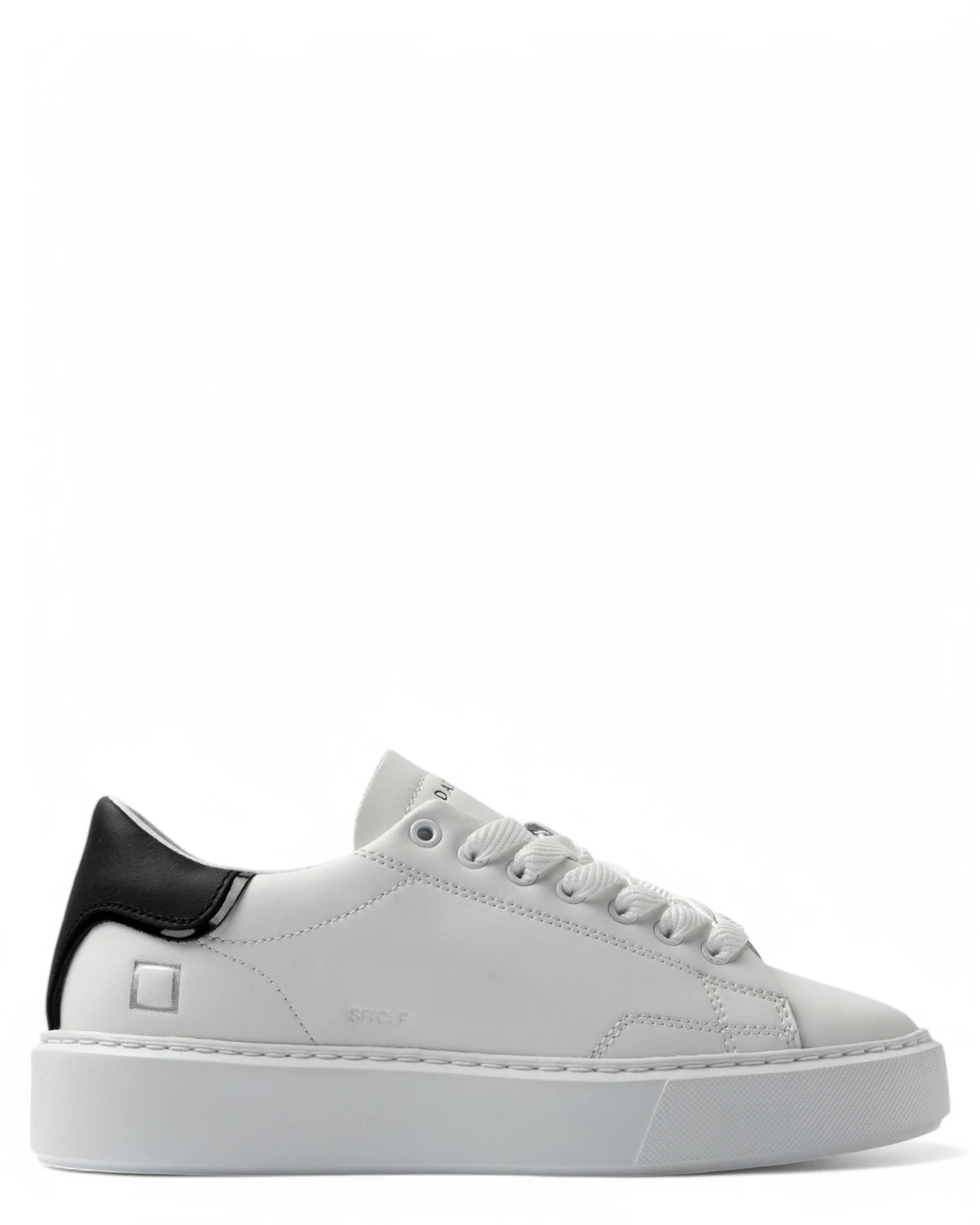 Sneakers D.A.T.E. Sfera Calf White-Black-D.A.T.E.-Sneakers-Vittorio Citro Boutique