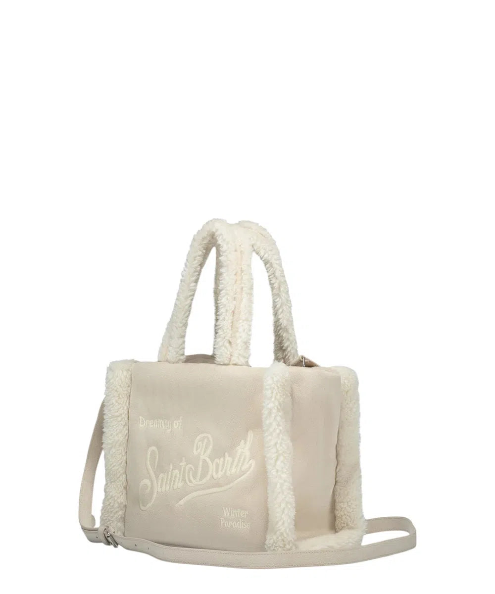 Borsa Soft Bag Shearling Beige-Mc2 Saint Barth-Borse a mano-Vittorio Citro Boutique