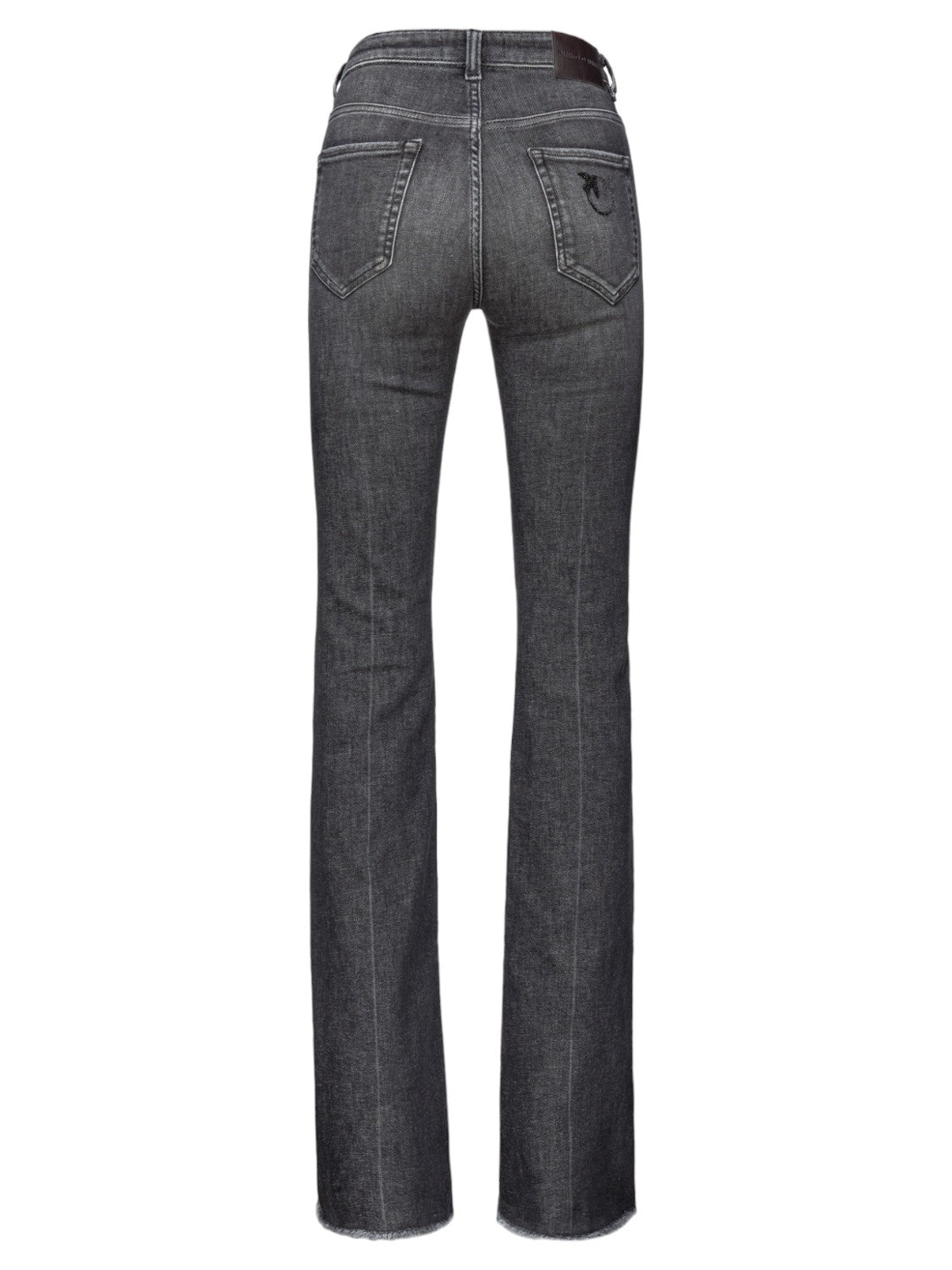 Jeans Flora Flare-Fit in Denim Vintage Grigio-Pinko-Jeans-Vittorio Citro Boutique