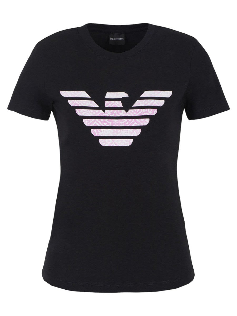 T-shirt ASV in Jersey Organico con Maxi Stampa Aquila-T-shirt-Emporio Armani-Vittorio Citro Boutique