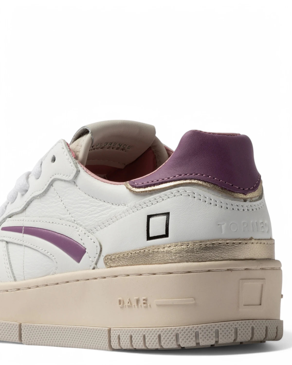 Sneakers Torneo Pure Calf White-Purple-D.A.T.E.-Sneakers-Vittorio Citro Boutique