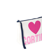 Pochette in Lana Aline con Stampa Love Cortina-Mc2 Saint Barth-Pochette-Vittorio Citro Boutique