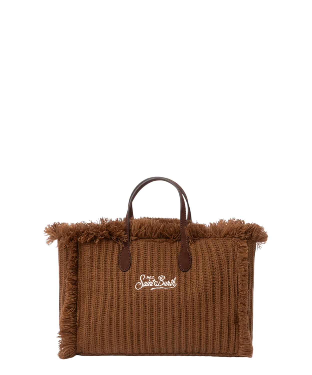 Borsa Colette in Maglia a Coste Marrone-Mc2 Saint Barth-Borse a mano-Vittorio Citro Boutique