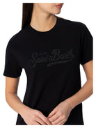 T-shirt in Cotone con Stampa Strass St. Barth-T-shirt-Mc2 Saint Barth-Vittorio Citro Boutique