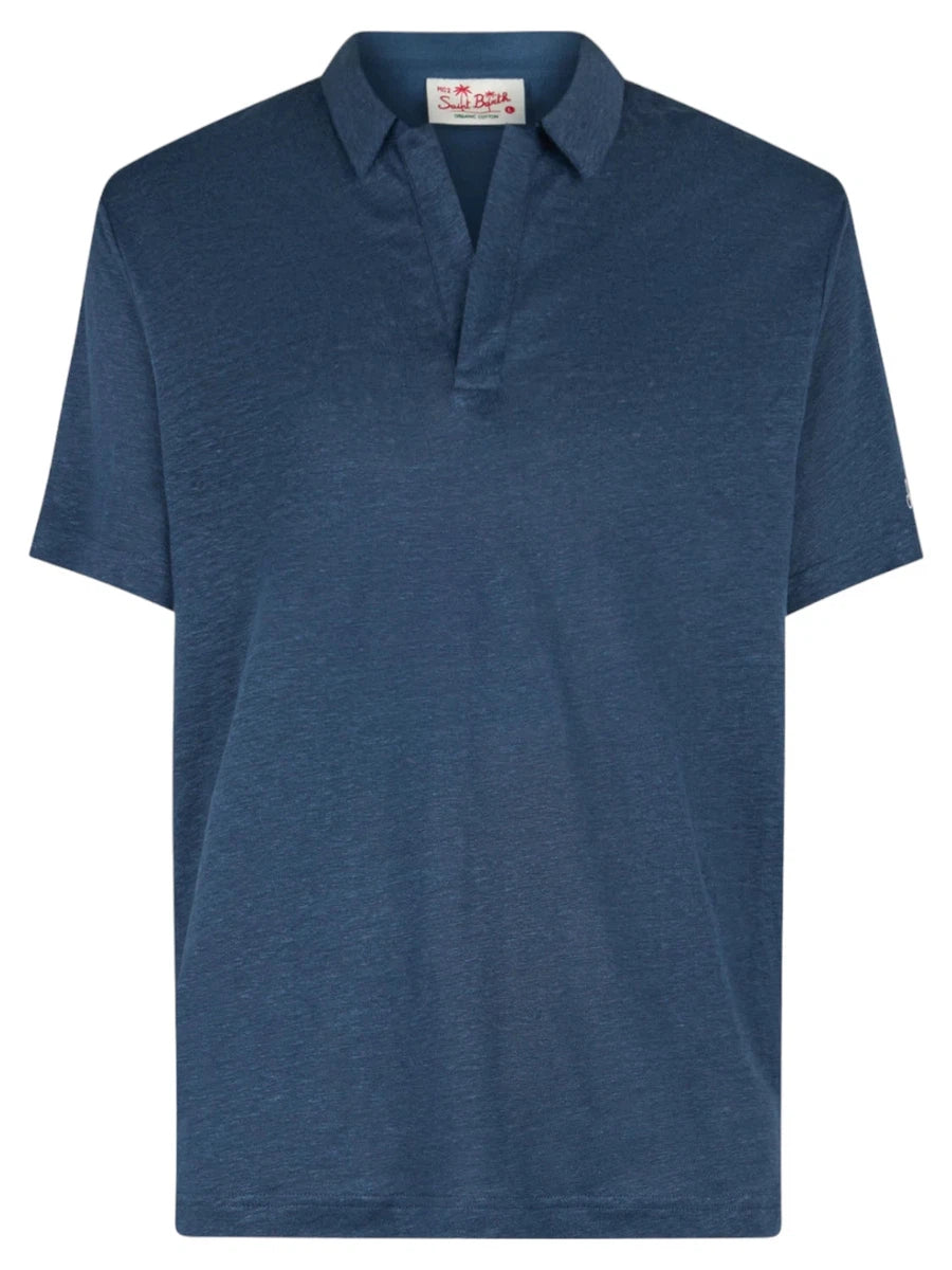 Polo Fraser in Lino-Mc2 Saint Barth-T-shirt-Vittorio Citro Boutique