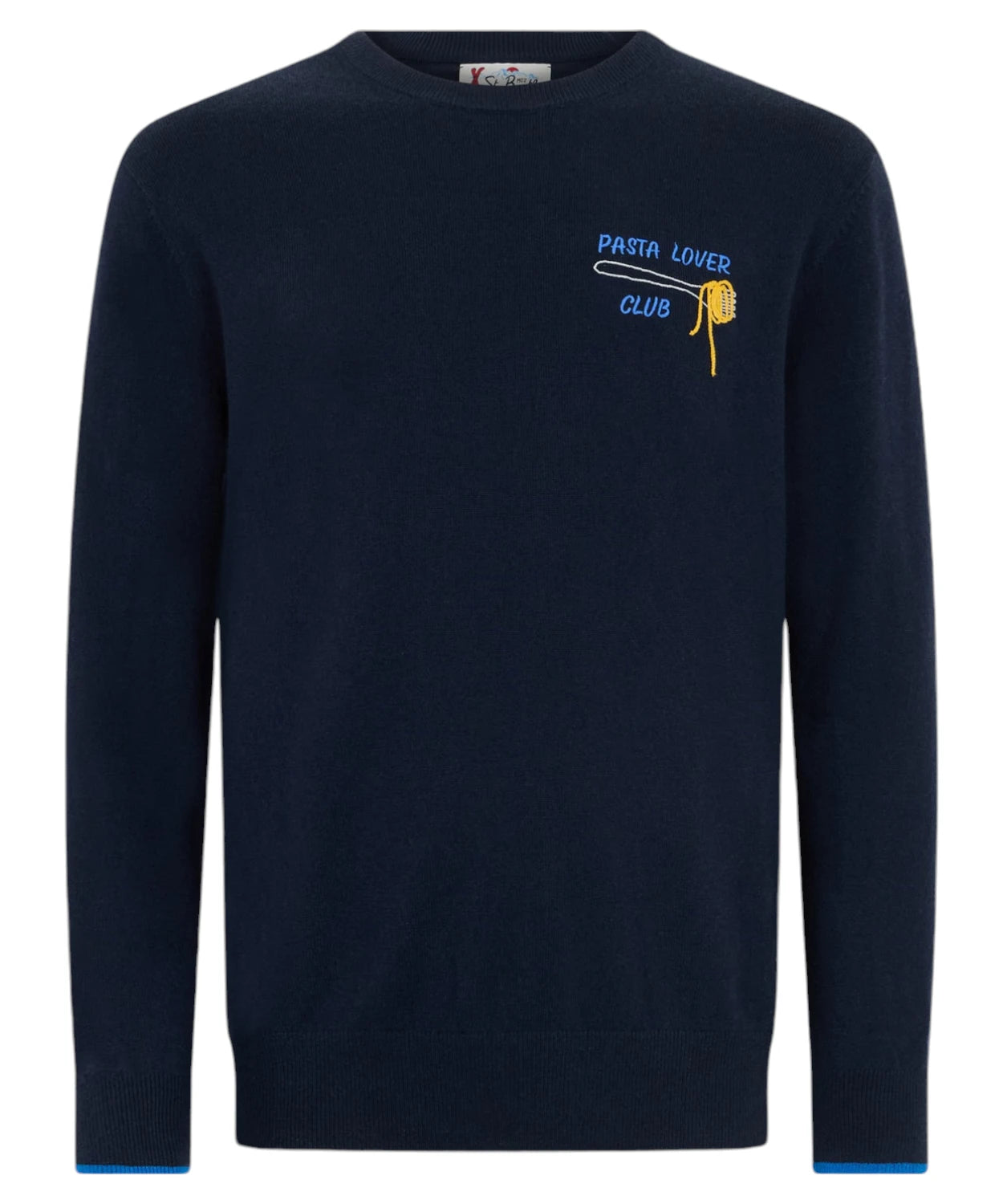 Maglione Heron Blu Pasta lover club-Mc2 Saint Barth-Maglieria-Vittorio Citro Boutique