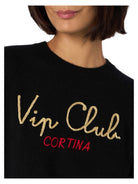 Maglione New Queen con Ricamo "Vip Club Cortina" - Special Edition-Mc2 Saint Barth-Maglieria-Vittorio Citro Boutique