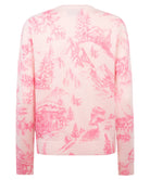 Maglione New Queen con Stampa Toile de Jouy e Ricamo "Chalet e Rosè"-Mc2 Saint Barth-Maglieria-Vittorio Citro Boutique