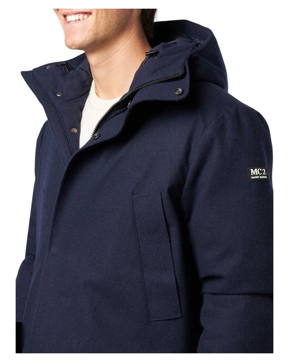 Parka uomo blu con cappuccio-Piumini-Mc2 Saint Barth-Vittorio Citro Boutique