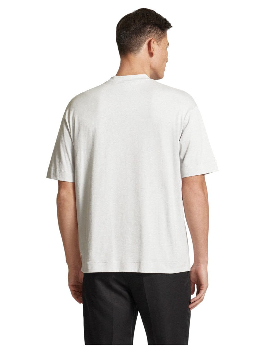 T-shirt stampa palme in cotone-Emporio Armani-T-shirt-Vittorio Citro Boutique