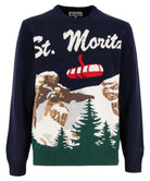 Maglione in Misto Lana e Cashmere stampa St.Moritz-Mc2 Saint Barth-Maglieria-Vittorio Citro Boutique