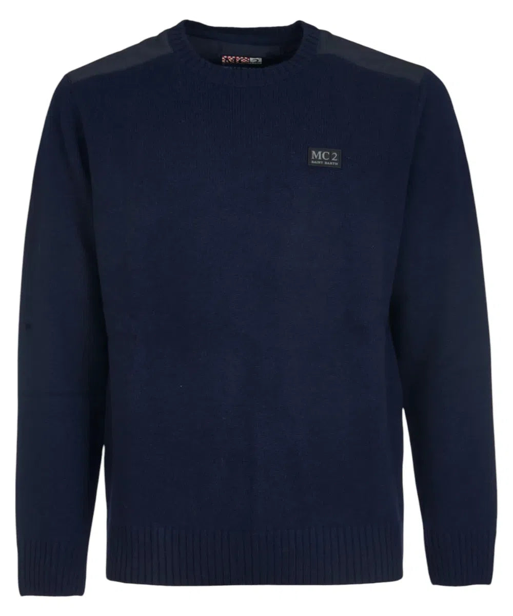 Maglione Klammer Logo Patch Sweater-Mc2 Saint Barth-Maglieria-Vittorio Citro Boutique