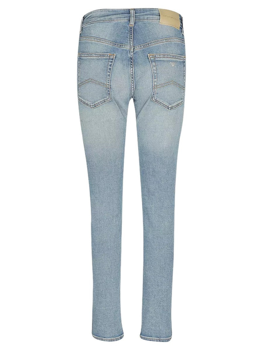 Jeans Skinny 5 Tasche Logo ricamato-Emporio Armani-Jeans-Vittorio Citro Boutique