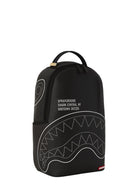 Zaino shark central solid black white line shark-Sprayground-Zaini-Vittorio Citro Boutique