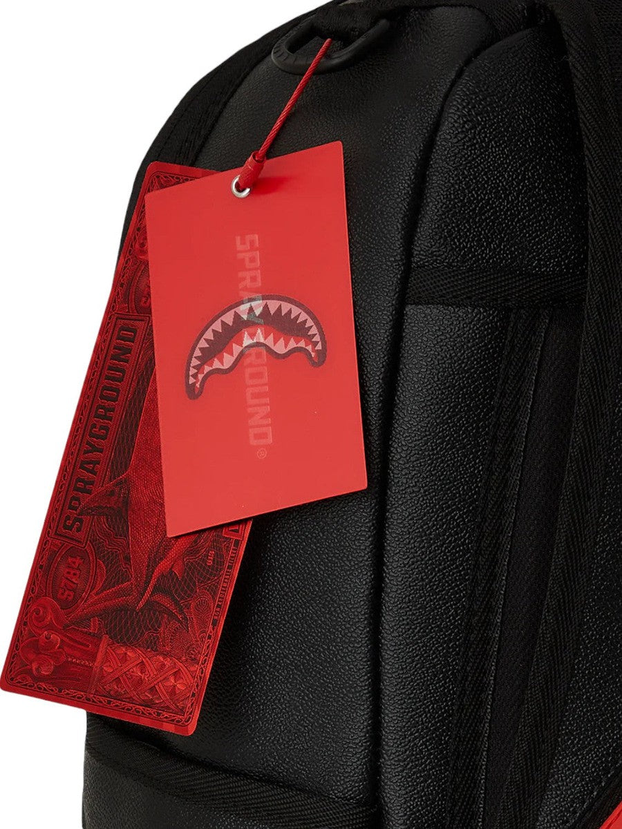 Zaino shark smash logo black all embossed-Sprayground-Zaini-Vittorio Citro Boutique