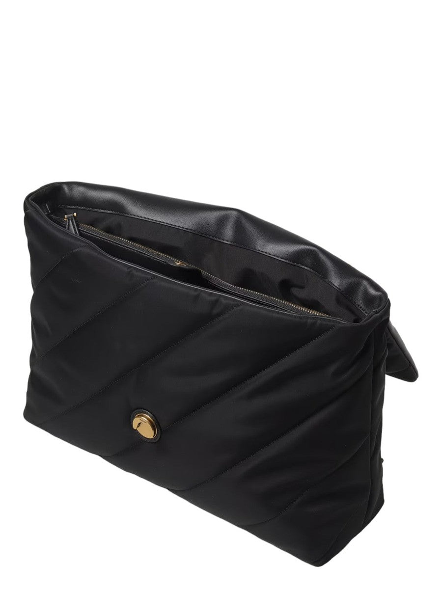 Borsa Grande Trapuntata Love Bag in Tessuto Riciclato-Pinko-Borse a spalla-Vittorio Citro Boutique