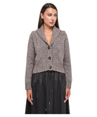 Cardigan Dumbo in Mohair con Paillettes e Collo a Scialle-Marella-Maglieria-Vittorio Citro Boutique