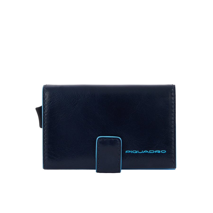 Metal credit card holder case-Piquadro-Portafogli-Vittorio Citro Boutique
