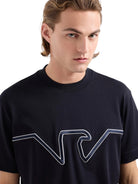 T-shirt in jersey heavy con ricamo logo a rilievo ASV-Emporio Armani-T-shirt-Vittorio Citro Boutique