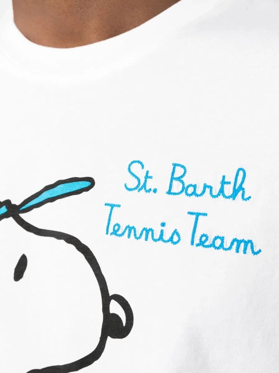 T-shirt Snoopy Tennis Club-T-shirt-Mc2 Saint Barth-Vittorio Citro Boutique