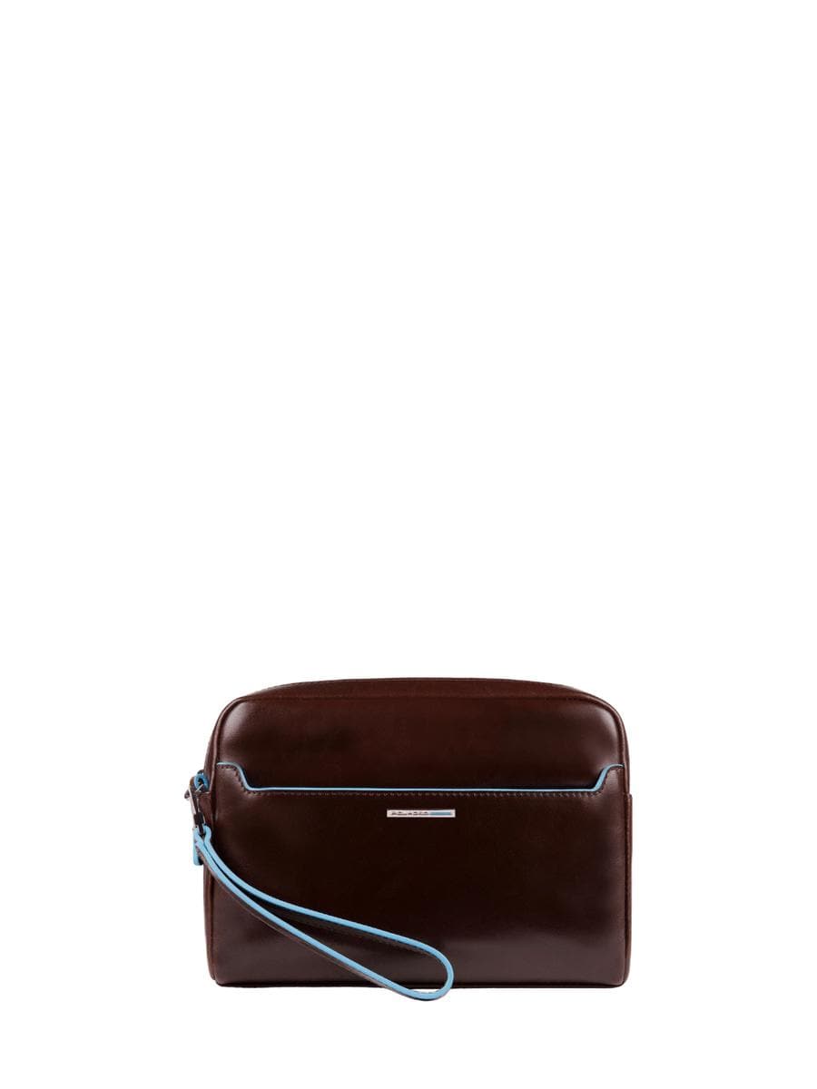 Pochette porta ipad®mini con manico rimovibile blue square - Vittorio Citro Boutique