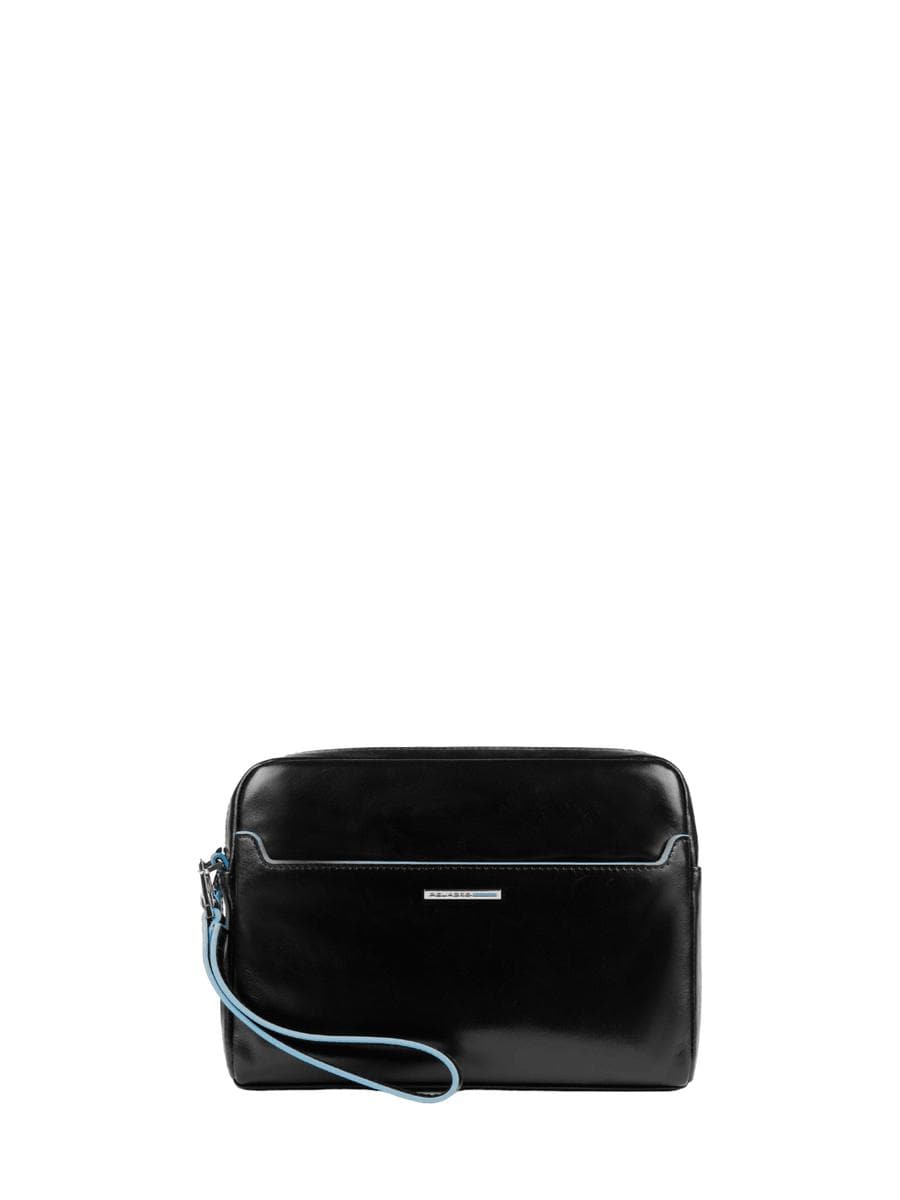 Pochette porta ipad®mini con manico rimovibile blue square - Vittorio Citro Boutique