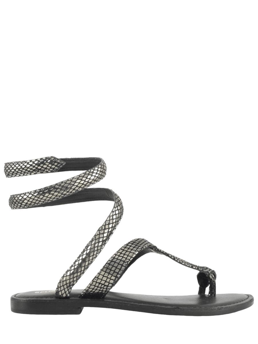 Sandalo infradito wrap up laminato - Vittorio Citro Boutique