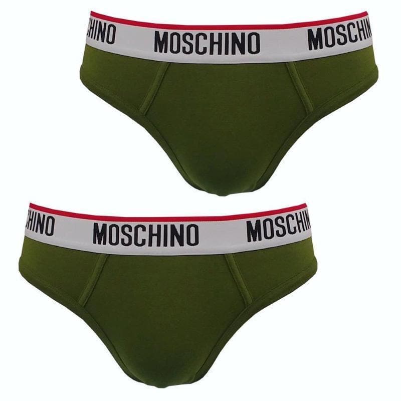 MOSCHINO - Set di 2 slip in jersey di cotone con logo - Vittorio Citro Boutique
