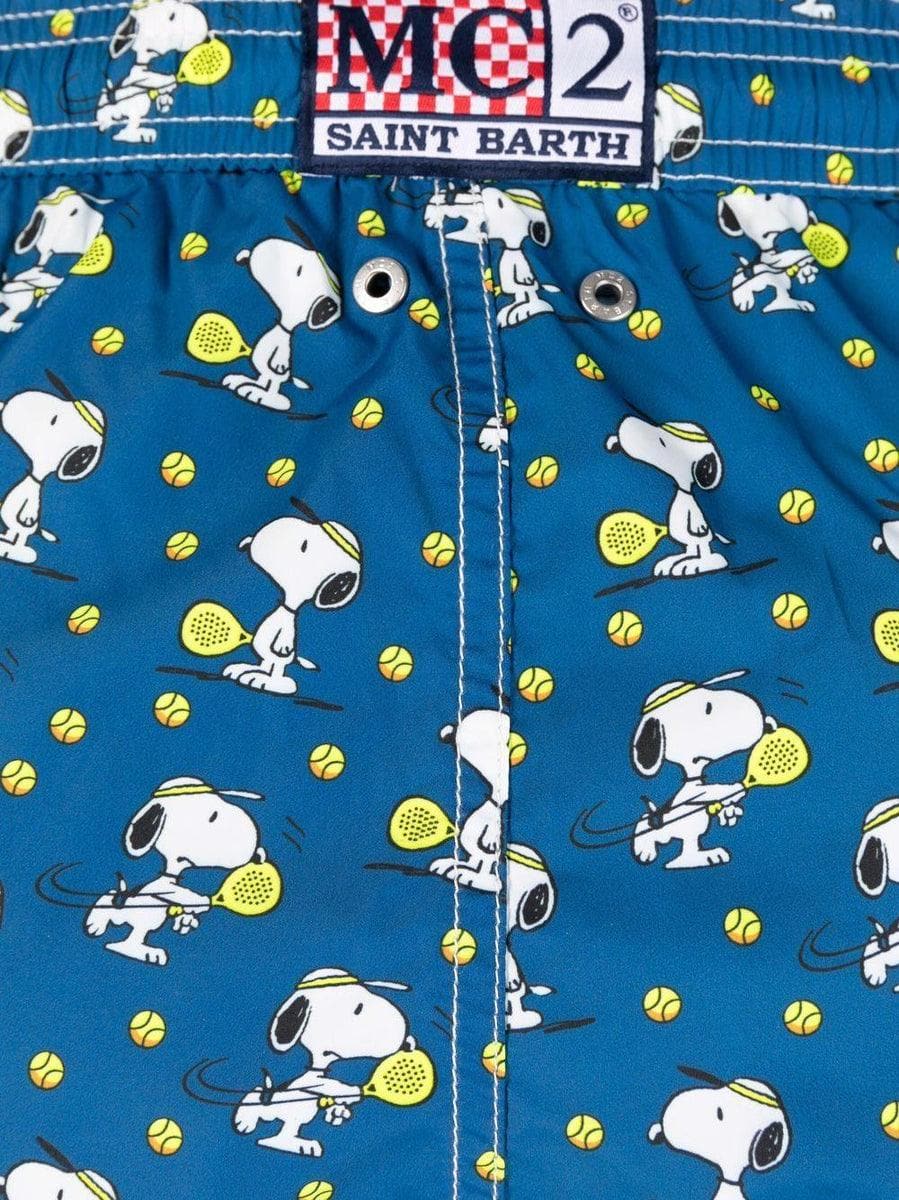 MC2 SAINT BARTH - Pantaloncini da bagno uomo in tessuto leggero con stampa Snoopy | Peanuts™ Special Edition - Vittorio Citro Boutique