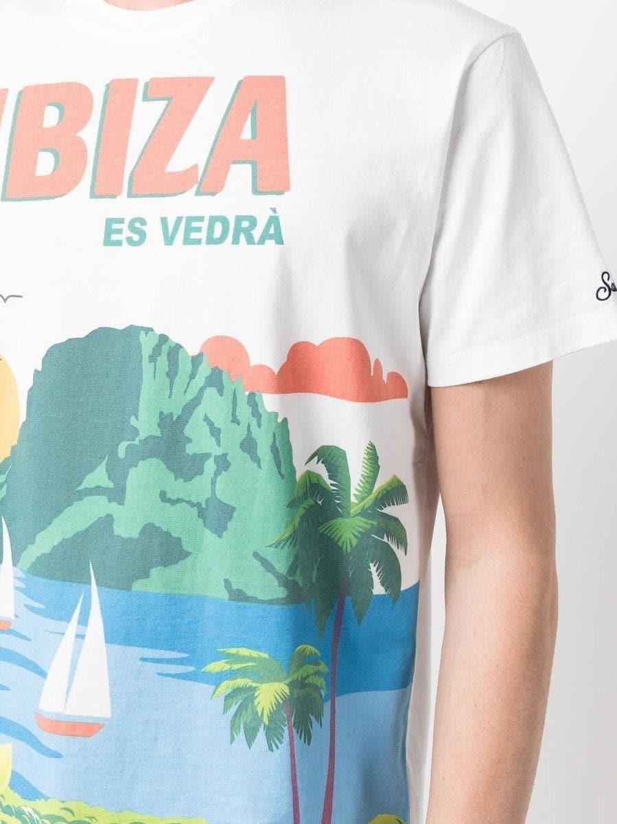 MC2 SAINT BARTH - T-shirt con cartolina Ibiza - Vittorio Citro Boutique