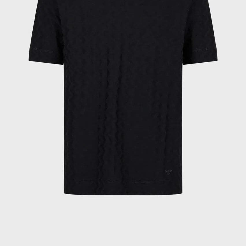 T-shirt in jersey motivo jacquard all over - Vittorio Citro Boutique